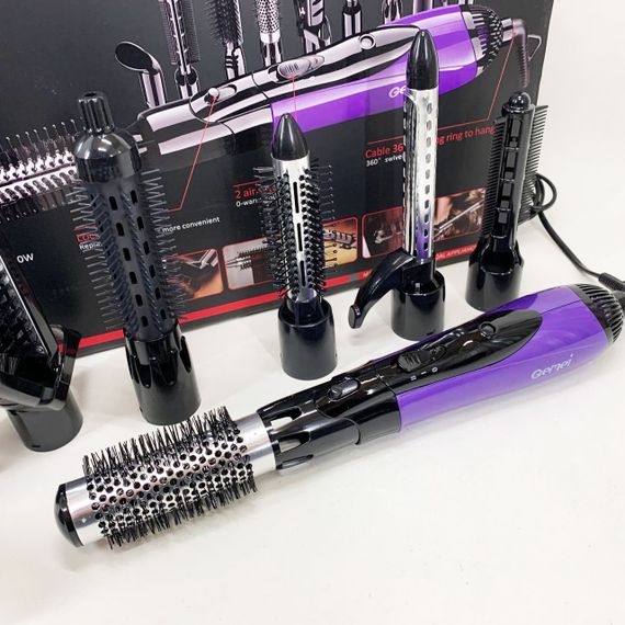 Профессиональный фен для укладки волос с насадкой Gemei, Фен для укладки волос с функцией ионизации AL-65 | Зображення 8