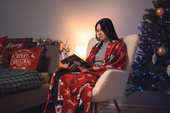 Плед Ardesto Flannel 160х200см, веселі олені (ART0117PB) | Зображення 1