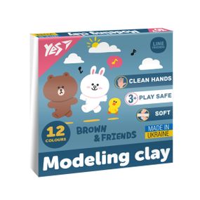 Пластилин YES Line Friends 540670 12 цветов 240 г