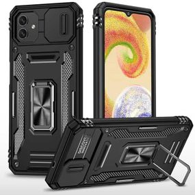 Ударостійкий чохол Camshield Army Ring для Samsung Galaxy A07 Чорний / Black