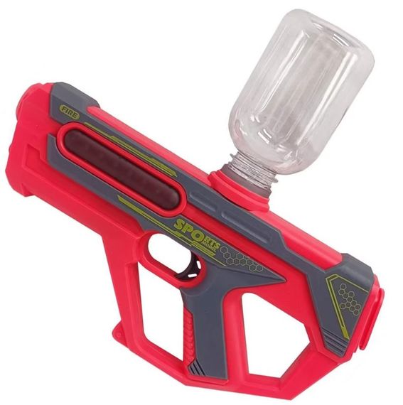 Автоматический водяной автомат WATER GUN 1005C на аккумуляторе свет бак 200 мл дальность 7 м водный пистолет бластер 6+ Красный