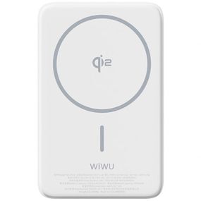 Портативное ЗУ Power Bank WIWU Wi-P031 Magnetic с БЗУ Qi2 30W 10000 mAh White