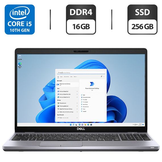 Ультрабук Dell Latitude 5510 / 15.6" (1920x1080) IPS / Intel Core i5-10210U (4 (8) ядра по 1.6 - 4.2 GHz) / 16 GB DDR4 / 256 GB SSD / Intel UHD Graphics / WebCam б/в