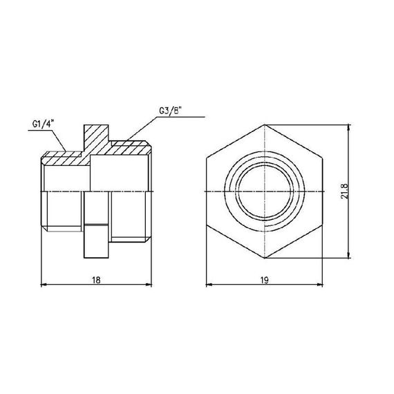 Ніпель редукційний Thermo Alliance Forte 3/8"х1/4" SF35996 | Зображення 1