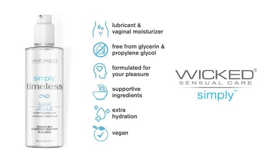Лубрикант на водній основі Wicked Simply Timeless Aqua Jelle, 120 мл Sex Aura | Зображення 4