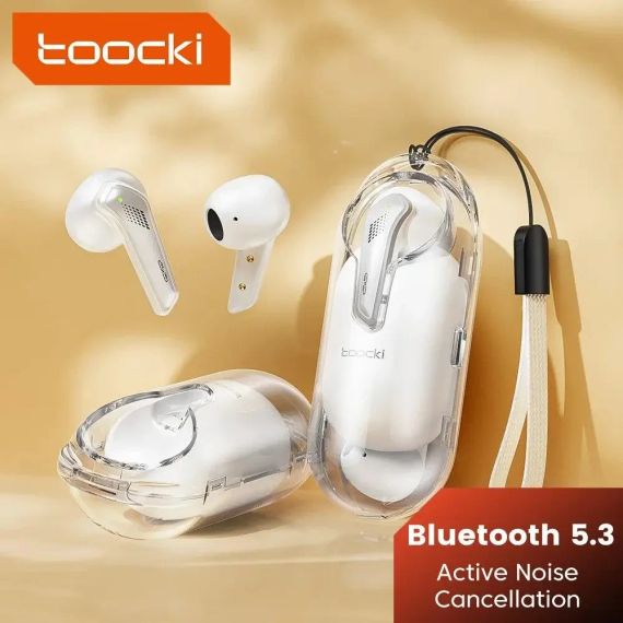 Беспроводные наушники с замечательным звуком Toocki H69 Bluetooth 5.3 HIFI Stereo активное шумоподавление TWS | Зображення 3