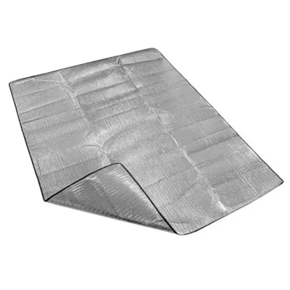 Підстилка під намет 240×240 см алюмінієвий килимок підкладка для кемпінгу вологозахисний LU-023