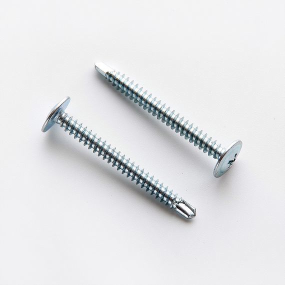 Саморіз з прес-шайбою 4,2*32 зі свердлом цинк білий (ящ. 4000шт) APRO 10L4232-2T-C1 | Зображення 1