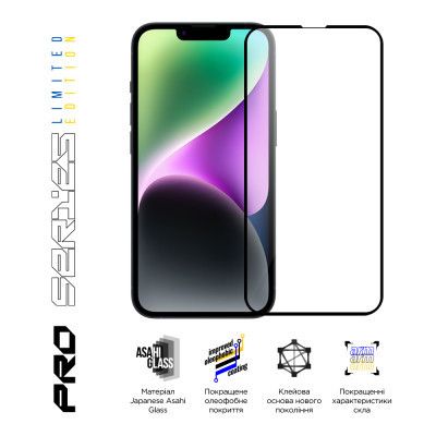 Стекло защитное Armorstandart Pro 3D LE Apple iPhone 14 Plus/13 Pro Max Black 3 шт (ARM77600) | Зображення 2