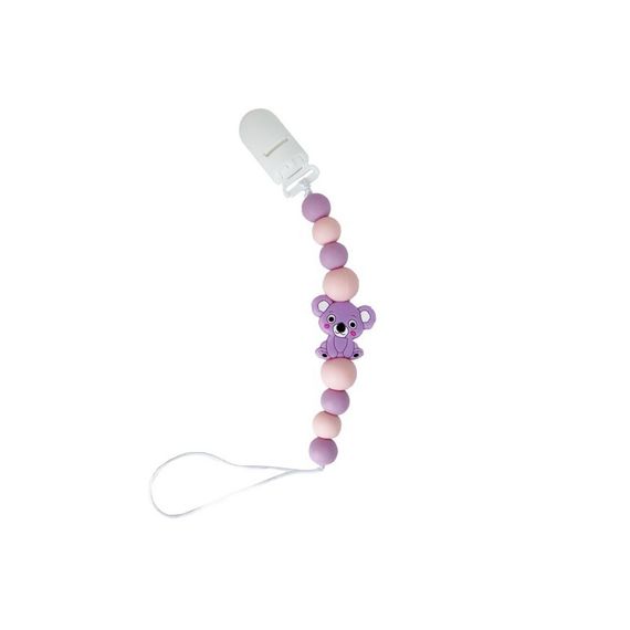 Ланцюжок для пустушки "Коала" MGZ-0521(Violet) силіконовий