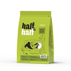 Корм Half&Half Sensitive Digestion Cats сухой с индейкой для котов с чувствительным пищеварением 300 гр