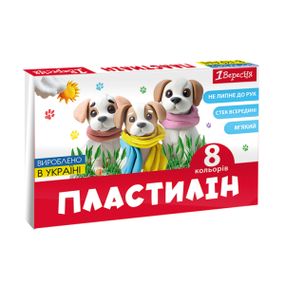 Пластилін 1 Вересня Classic 540659 8 кольорів 160 г