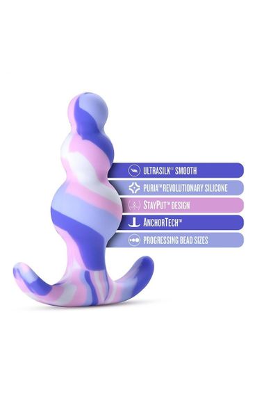 Анальна пробка, блакитна, AVANT TWILIGHT BLUE sexstyle | Зображення 7