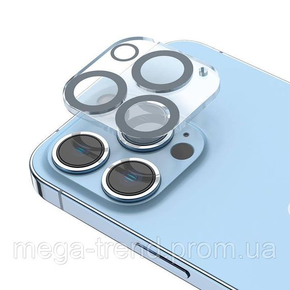 Захисне скло Hoco 3D all-inclusive night shooting circle Lens glass set для камери iPhone 14pro / 14pro Max | Зображення 6