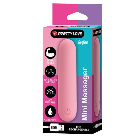 Віброкуля STEFAN, Mini massager, 10 vibration functions Sex Aura | Зображення 2
