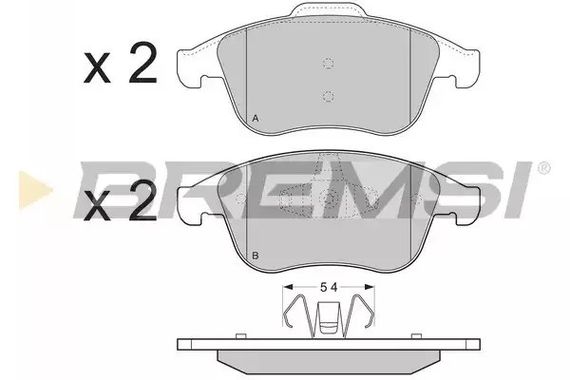 Колодки передні гальмівні Megane III 08-/Scenic 09-(ATE), Bremsi (BP3383) | Зображення 2