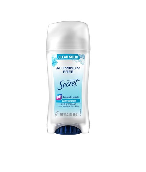 Дезодорант-антиперспірант жіночий Secret Aluminium free solid deodorant Clear Waterlily (68 g)