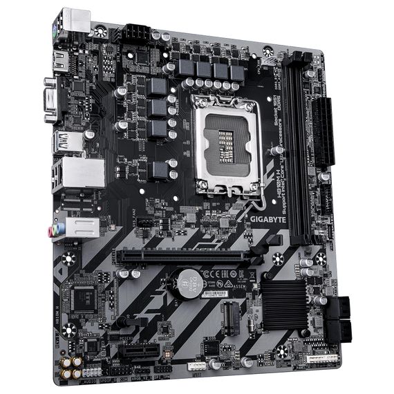 Материнська плата GIGABYTE H810M H s1851 H810 2xDDR5 M.2 HDMI D-Sub mATX H810M_H | Зображення 1