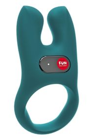 Эрекционное виброкольцо Fun Factory Nos бирюзовое, 8 см sexstyle