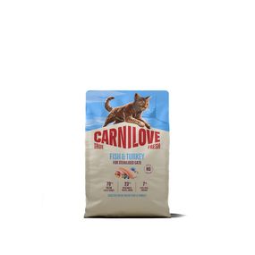 Корм сухий Carnilove True Fresh Fish & Turkey Sterilised для стерилізованих котів риба та індичка 2 кг