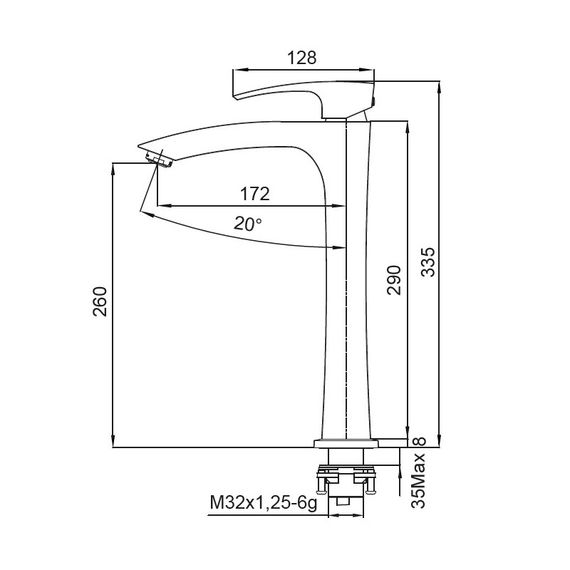Змішувач для раковини Koer KB-11007-05 (KR3441) | Зображення 1