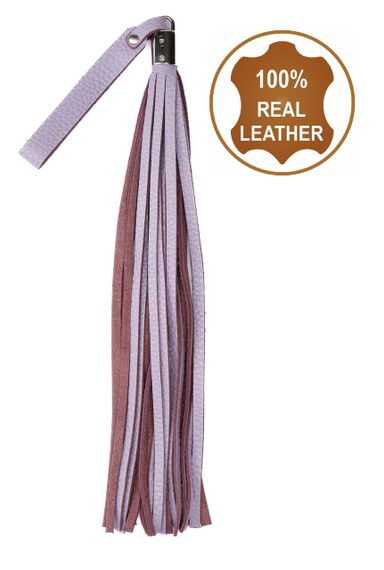 Флоггер из натуральной кожи Flirty Soft Leather - Lavender, BM-00028 Sex Aura