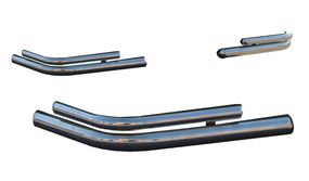 Задние двойные уголки AK003-double (2 шт, нерж) для Mitsubishi Pajero Wagon IV