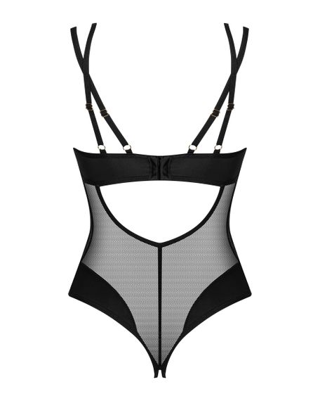 Боді з вирізом Obsessive Nesari Чорний M/L | Зображення 3
