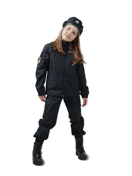 Костюм дитячий ARMY KIDS Поліцейський для хлопчиків і дівчаток колір чорний | Зображення 7
