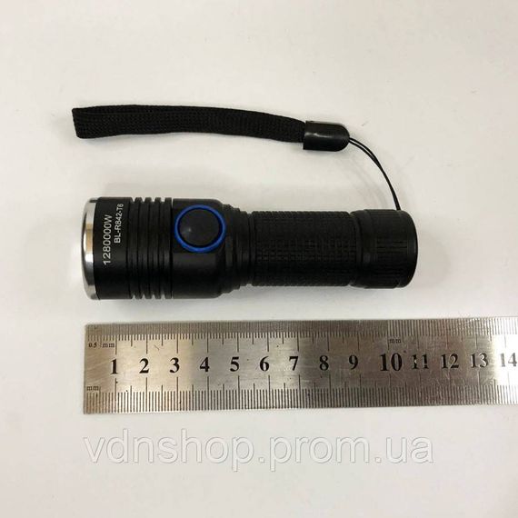 Фирменный ручной фонарь Bailong, Фонарик на юсб зарядкой для дома, Усиленный ручной фонарик LI-94 | Зображення 6