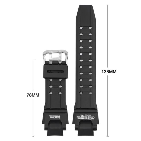 Ремінець для Casio G-Shock GA-1000 Black SI | Зображення 1