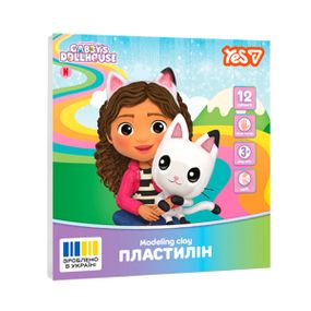 Пластилин YES Gabby Dollhouse 540729 12 цветов