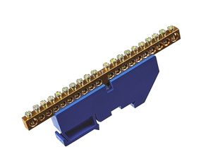 Шина изолированная «N» на DIN-рейку ШЛІ 6х9-18 синій Ny95500187