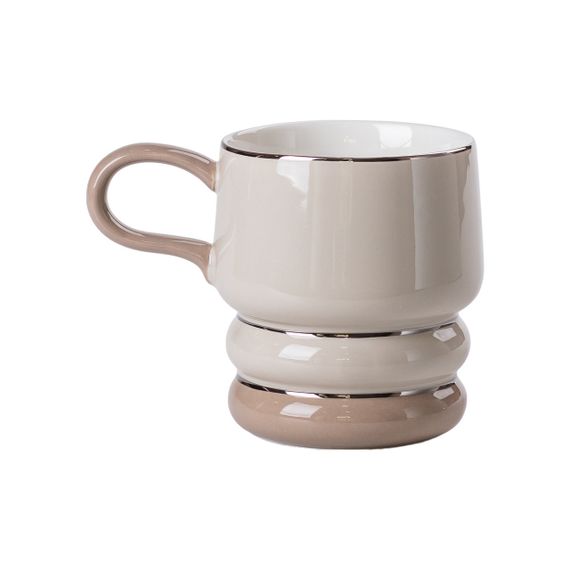 Чайный сервиз на 6 персон с фарфоровой подставкой, серый HP-15-28 | Зображення 2