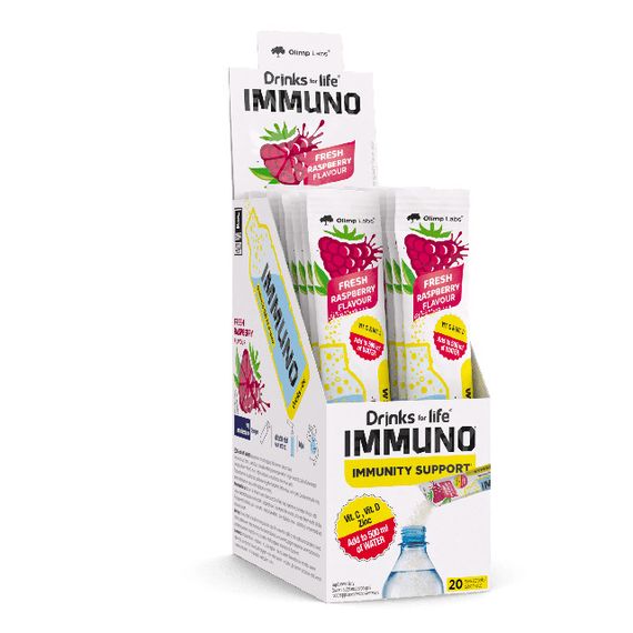 Вітамінно-мінеральний комплекс Olimp Nutrition Drinks for life Immuno 20 х 9 g (Raspberry)