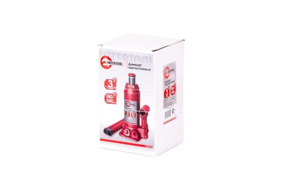 Домкрат гидравлический Intertool - 3 т х 350 мм одноштоковый (GT0022) | Зображення 5