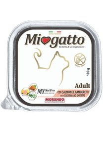Корм Morando Miogatto Adult Salmon and Shrimps вологий з лососем та креветками для дорослих котів 100 гр