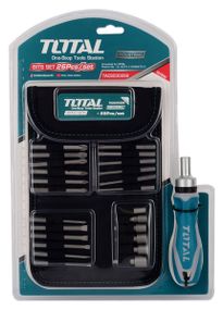 Викрутка з набором насадок TOTAL TACSD30266 26шт (TACSD30266)