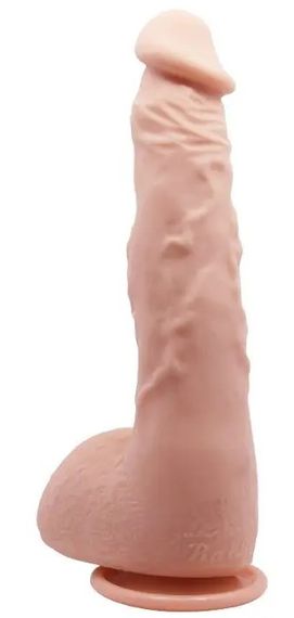 Фалоімітатор на присосці Baile Beautiful JASON 9,4" Flesh Sex Aura | Зображення 4