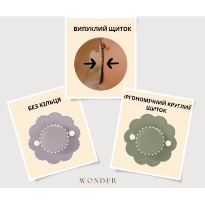 Пустышка Suavinex Wonder физиологическая, 0-6 мес. светло-фиолето (308378) | Зображення 3