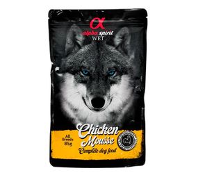 Вологий корм із куркою для собак Alpha Spirit Chicken Mousse, 85 гр