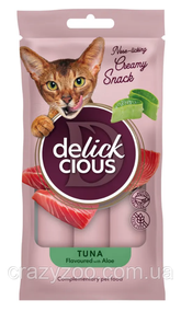 Жидкое лакомство для котов Delickcious с тунцом и алое 60 г D6251104