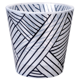 Вазон Деко зі вставкою 16*15,5мм прозорий Етно Алеана