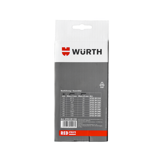 Набір ключів Г-подібних TORX з отвором, TX10-50, 9 шт., RED STRIPE | Зображення 1