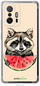 Чохол на Xiaomi 11T Єнотик з кавуном "4605sp-2487-2448"
