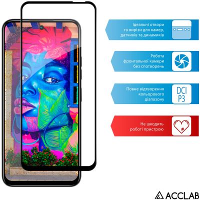 Стекло защитное ACCLAB Full Glue Tecno Spark 30C Black (1283126599347) | Зображення 4