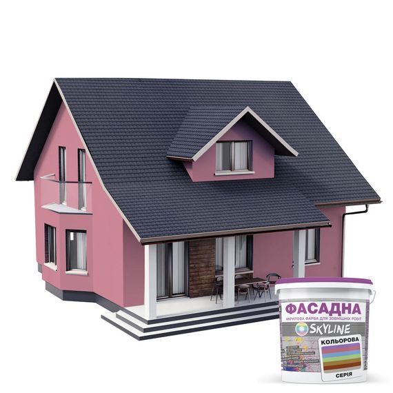 Краска Акрил-латексная Фасадная Skyline 2030-R20B Кашемир 5л | Зображення 2