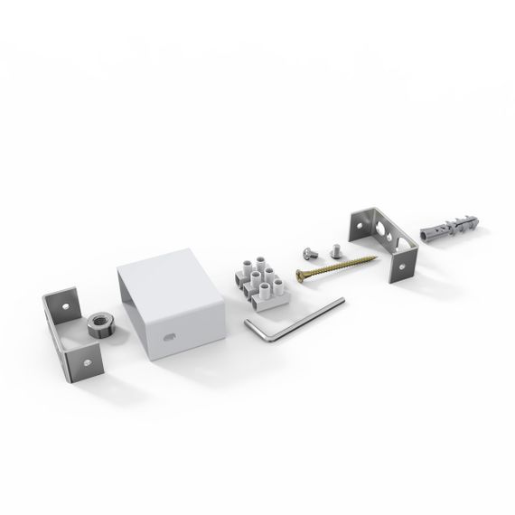 Модуль прихованого ел.підключення (для профільної стійки) Білий Матовий | Зображення 2