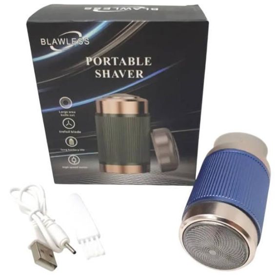 Чоловіча бритва-епілятор Mini Portable Shaver Синя