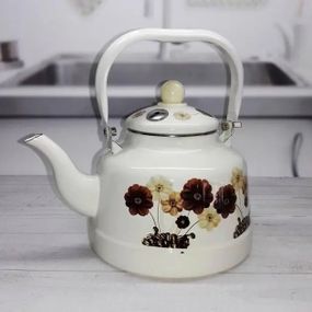 Чайник на плиту Edenberg Цветы EB-3355-Flower-White 1.7 л белый